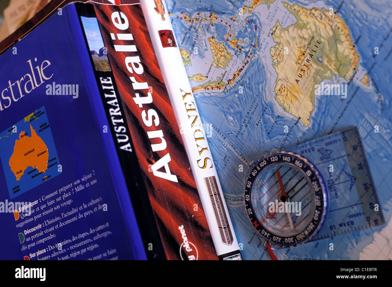 Australia guide books Stock Photo Alamy