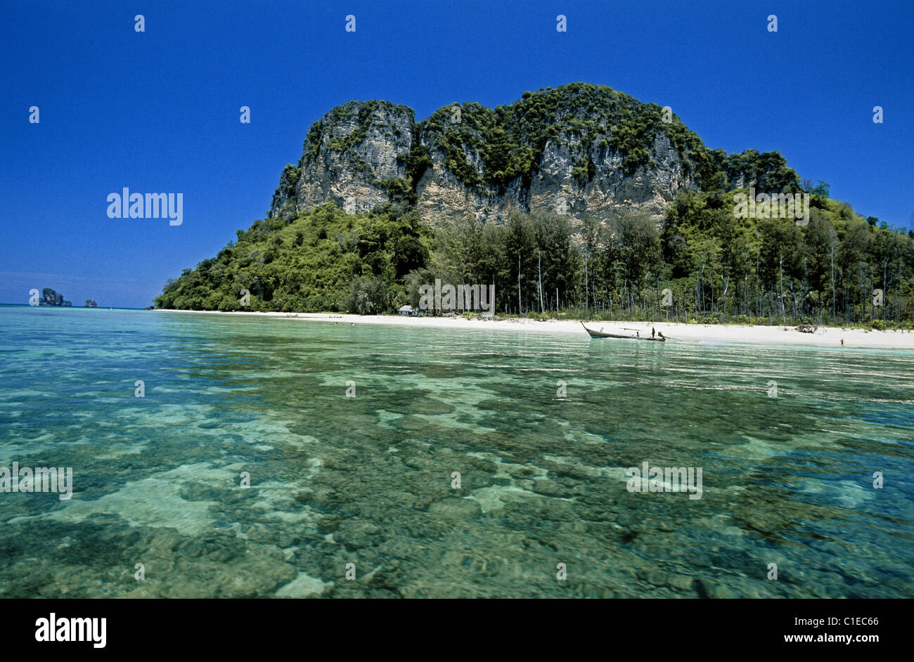 Thailand, Krabi province, Island off Phranang Stock Photo