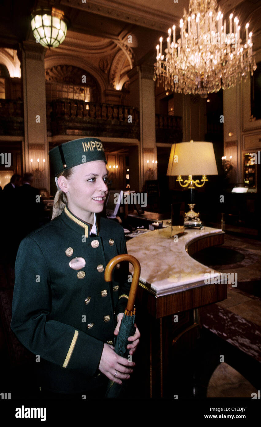 Austria, Vienna, Imperial hotel-cafe Stock Photo