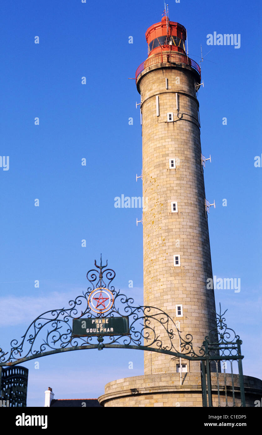 France, Morbihan, Belle Ile, Goulphar's lighthouse Stock Photo - Alamy