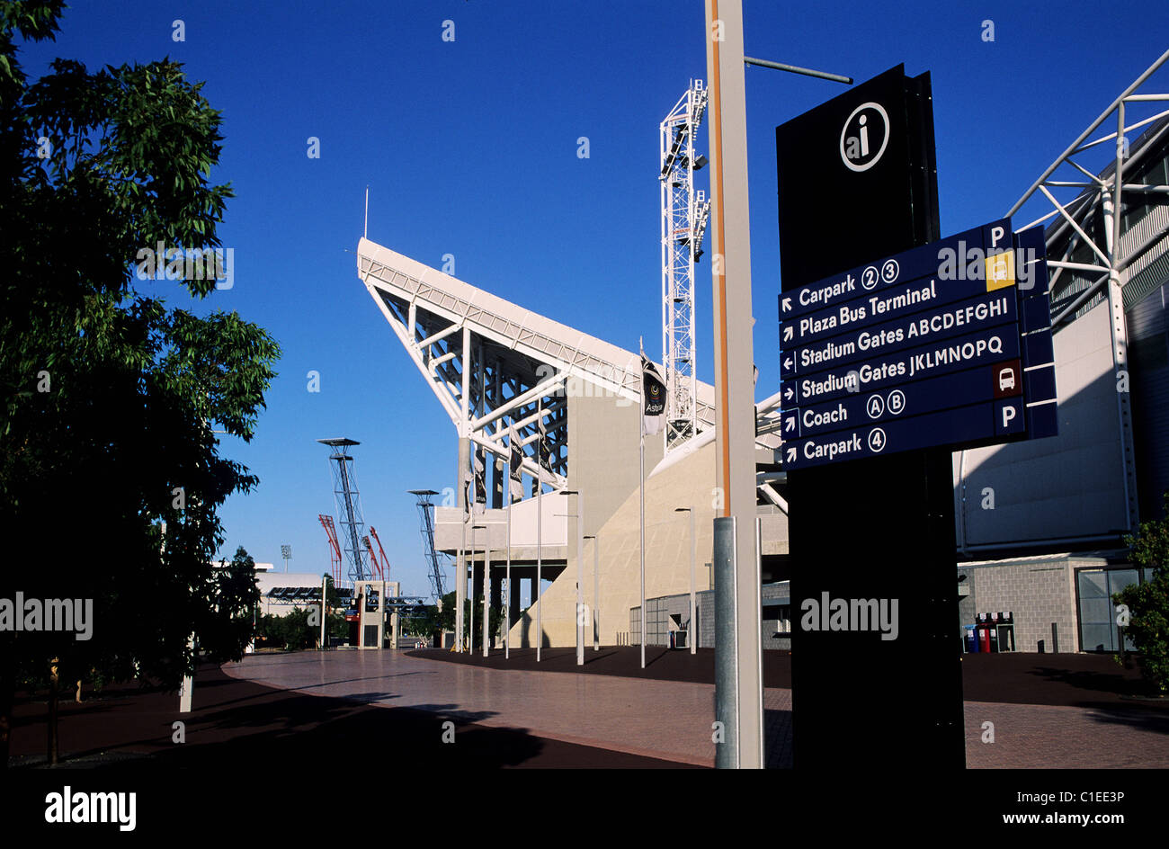 Australia, Sydney, Australia Stadium of the Olympic site of Homebush Bay Stock Photo