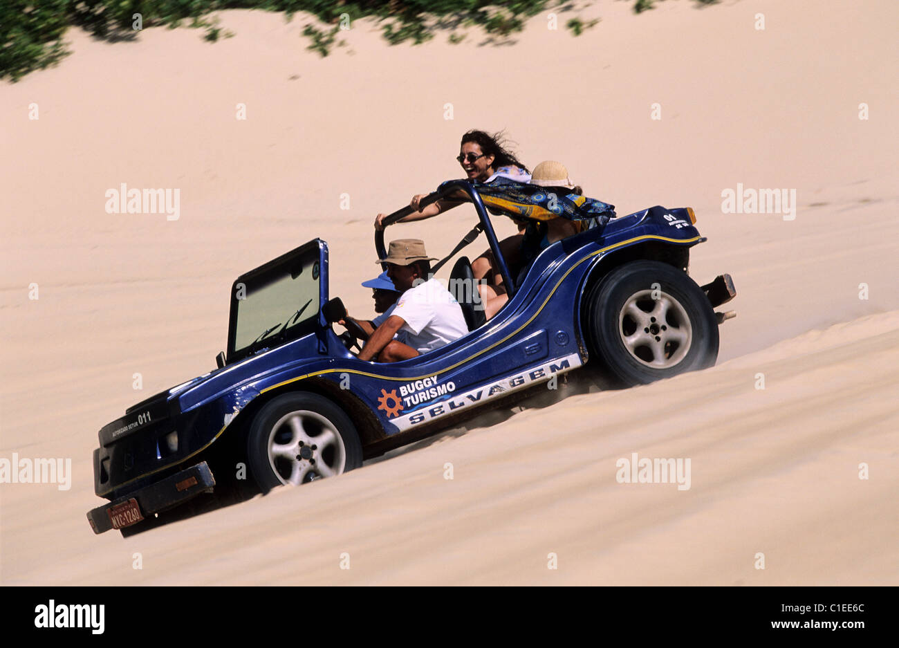 Brazil, state of Rio Grande do Norte, buggy on the sand dunes of Jacuma  Stock Photo - Alamy