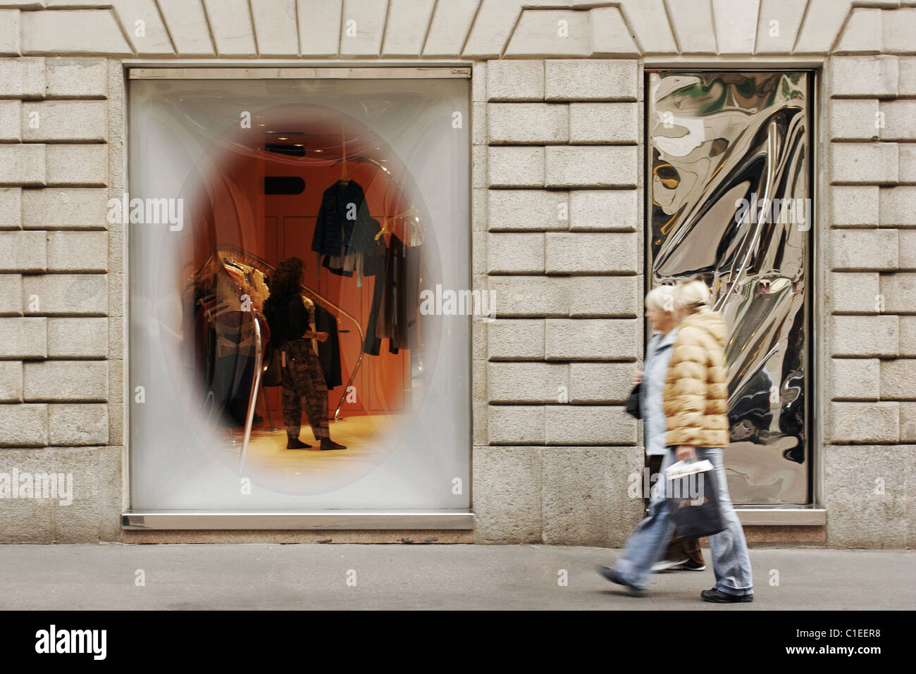 Italy, Milan, fashion shop Marni in Sant'Andrea Street Stock Photo