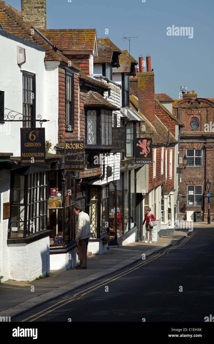 Lion Street, Rye, East Sussex, England, United Kingdom Stock Photo