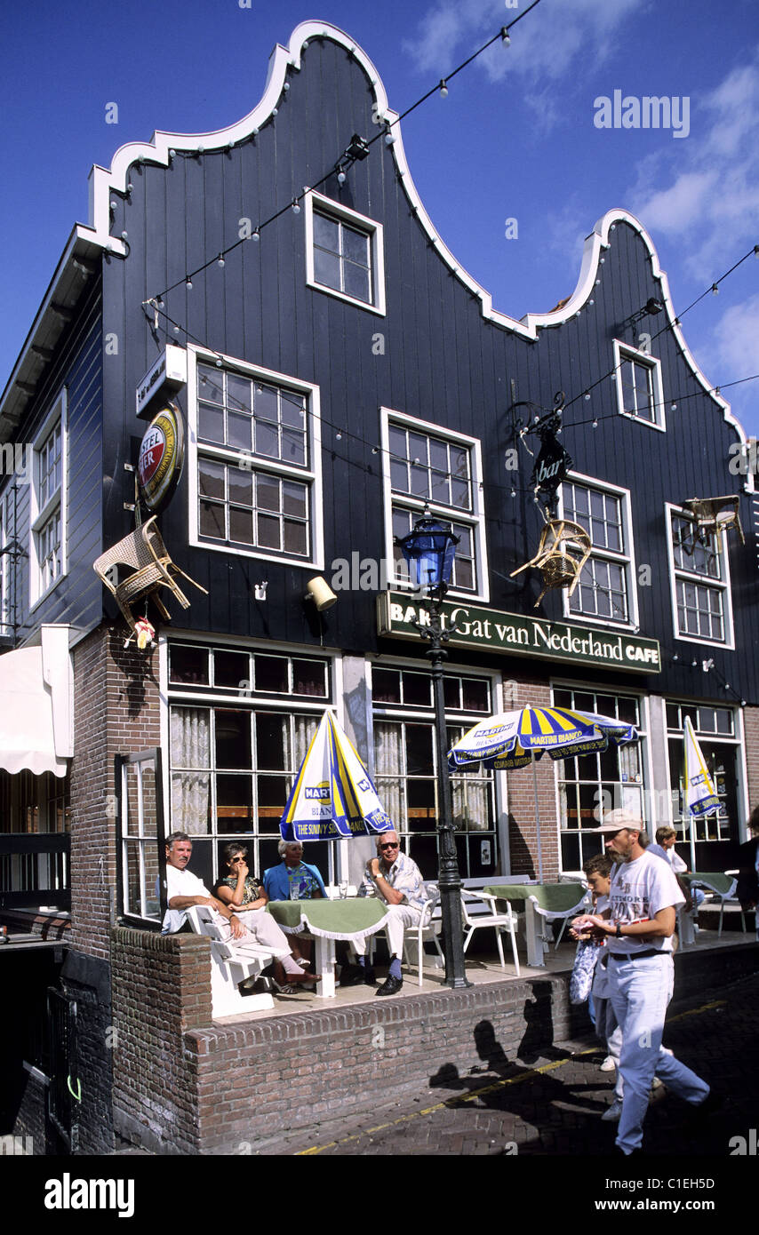 Netherlands, Northern Holland, Volendam, small touristic fishing port Stock Photo