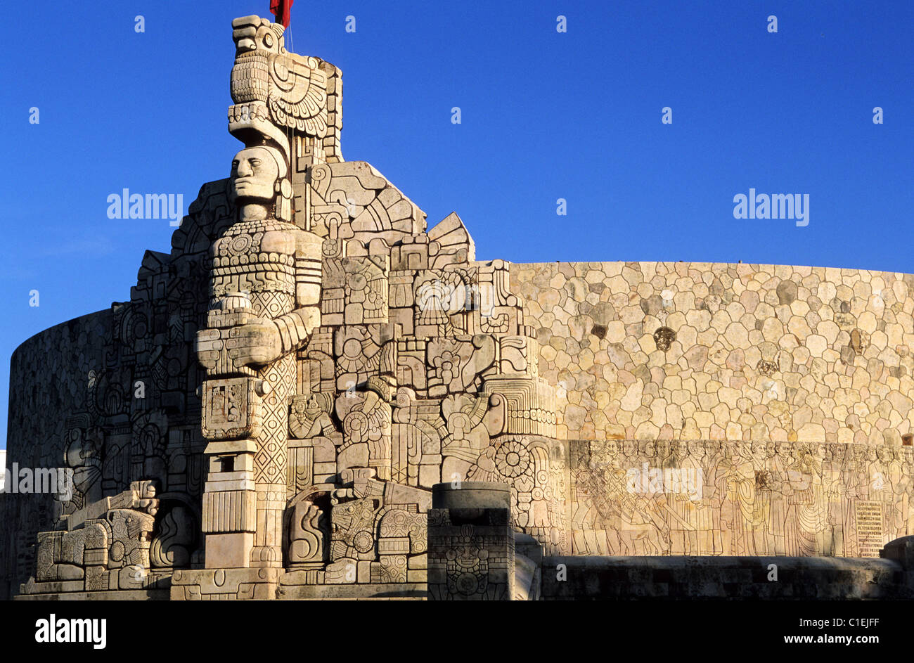Mexico, Yucatan State, Merida, Monumento a la Bandera (monument to the ...