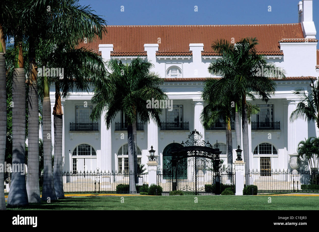 United States, Florida, Palm Beach, Flager Museum (Whitehall 1902) Stock Photo