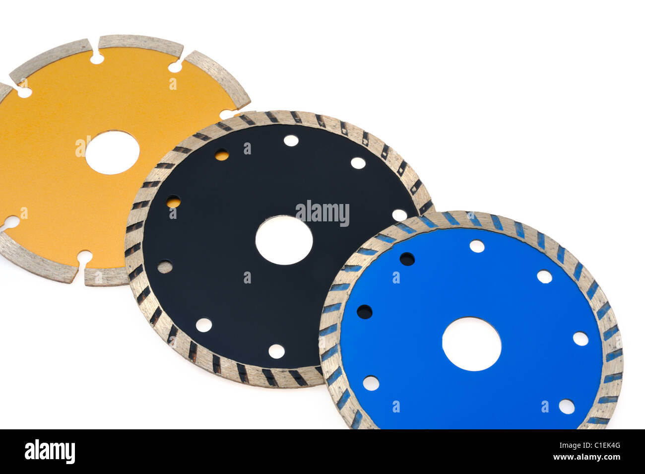 Circular grinder blade for tiles isolated on white background Stock