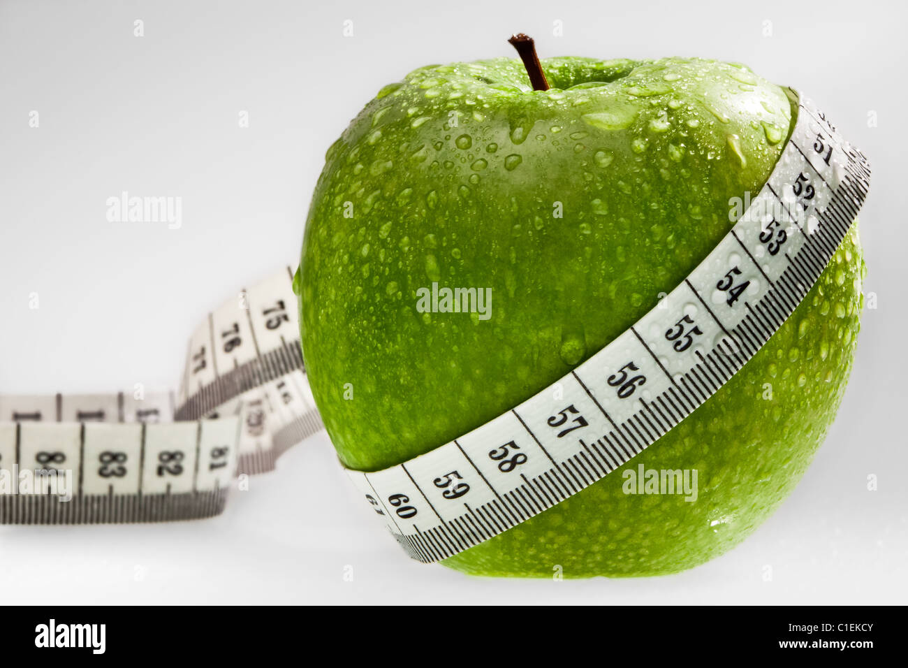 Green apple as concept of healthy diet Stock Photo Alamy