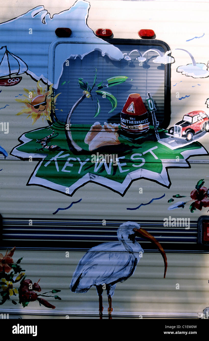United States, Florida, fresco on a lorry Stock Photo