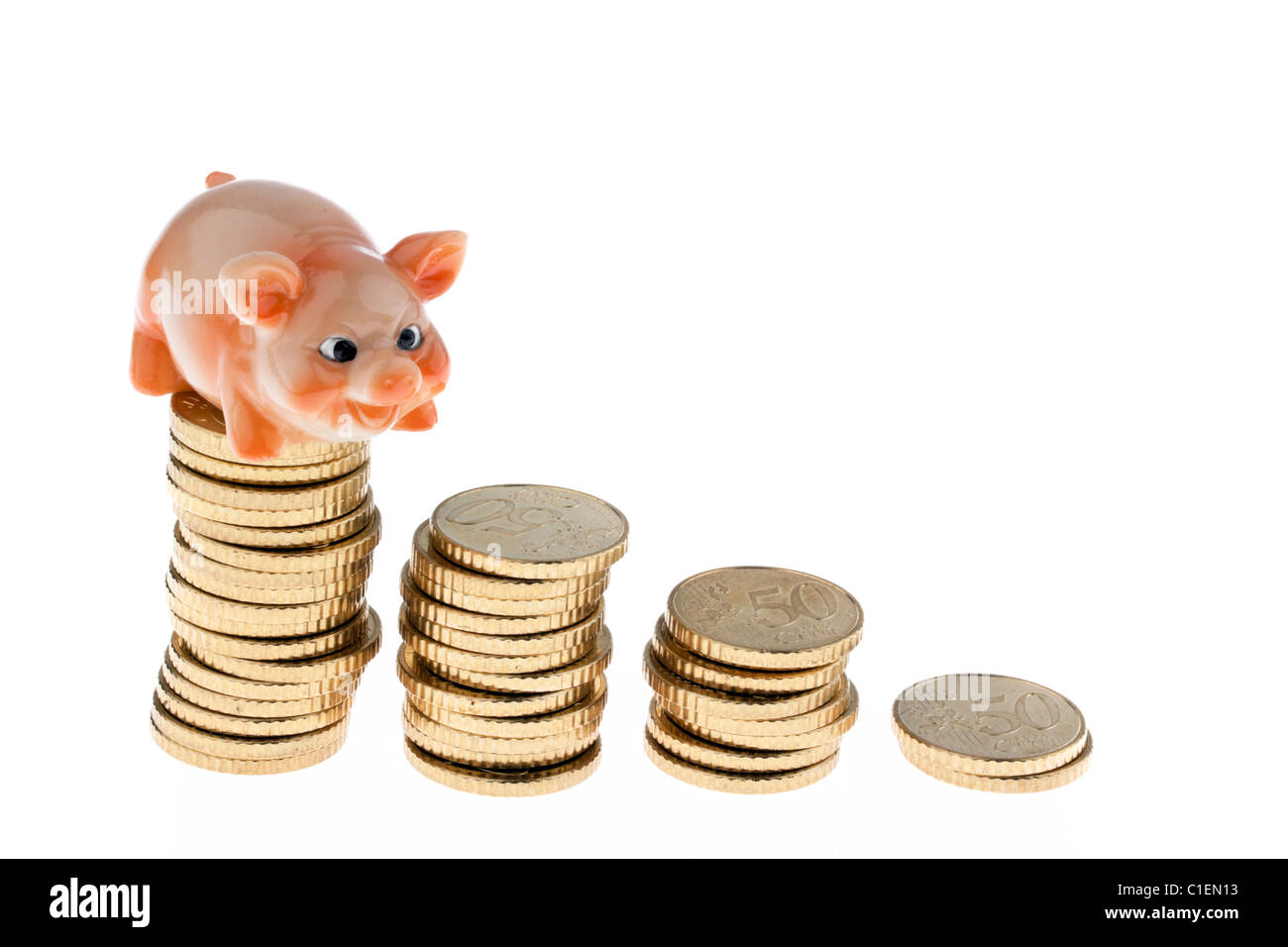 European coins old piles hi-res stock photography and images - Alamy