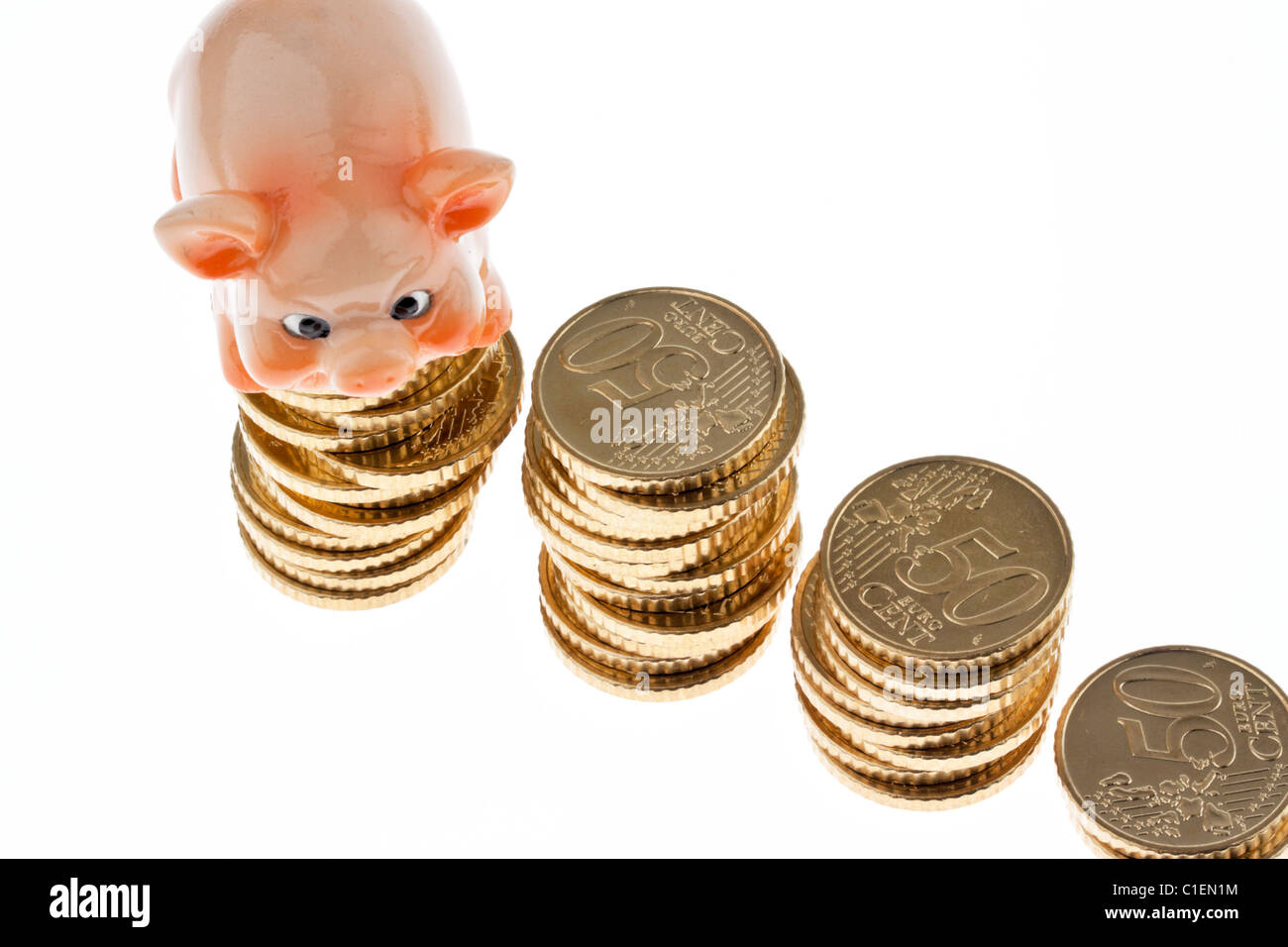 European coins old piles hi-res stock photography and images - Alamy