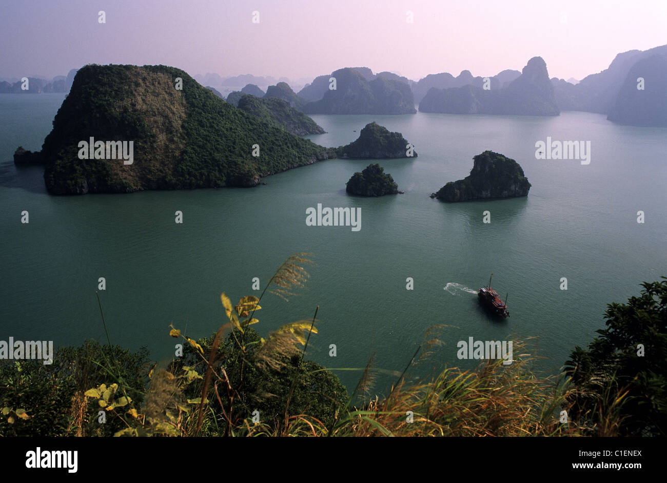 Vietnam, Hanoi, Along Bay from Tip Top Island Stock Photo - Alamy