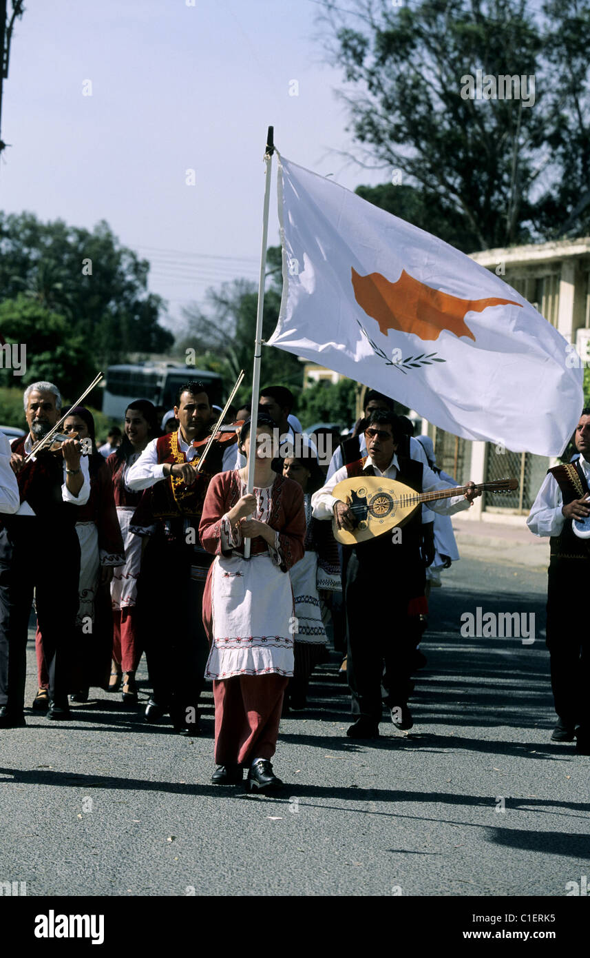 Cyprus, Nicosia, riot against the occupied Cyprus at the only check ...