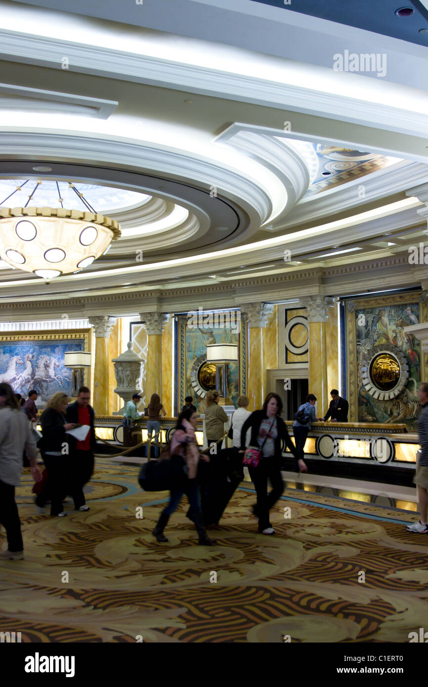 Caesar Palace Hotel Front Desk Las Vegas Stock Photo 35361424 Alamy