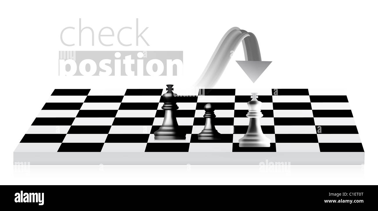 King chess illustration. Pawn a queen Stock Photo Alamy