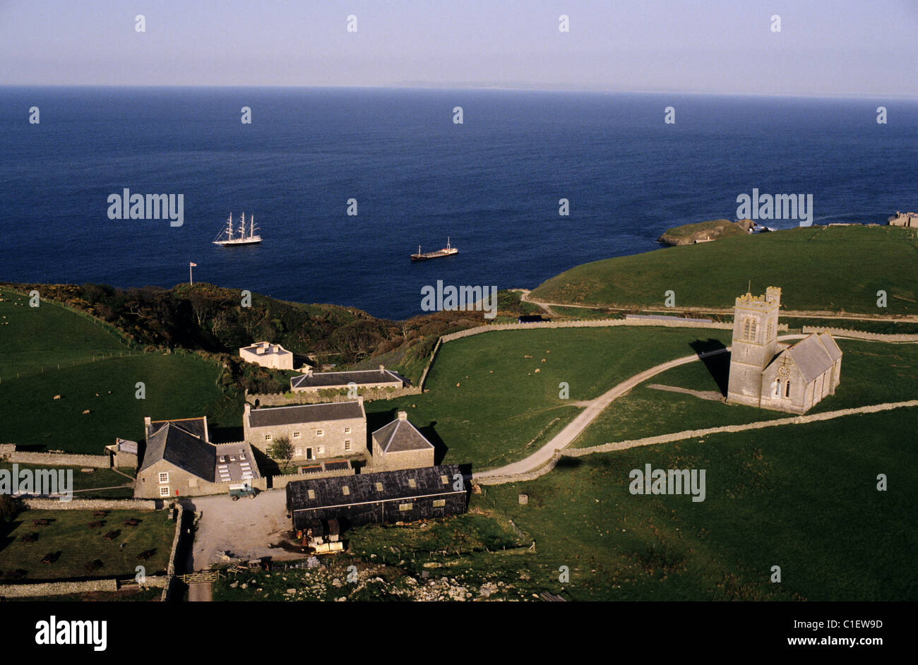 United Kingdom Lundy Island off the coast of Devon the National Trust property & administered