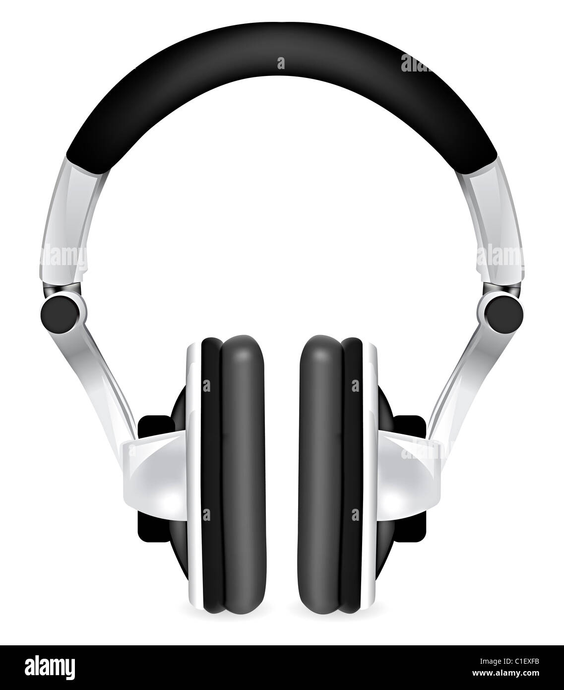 Professional icon of the headphones. Mesh tool used Stock Photo