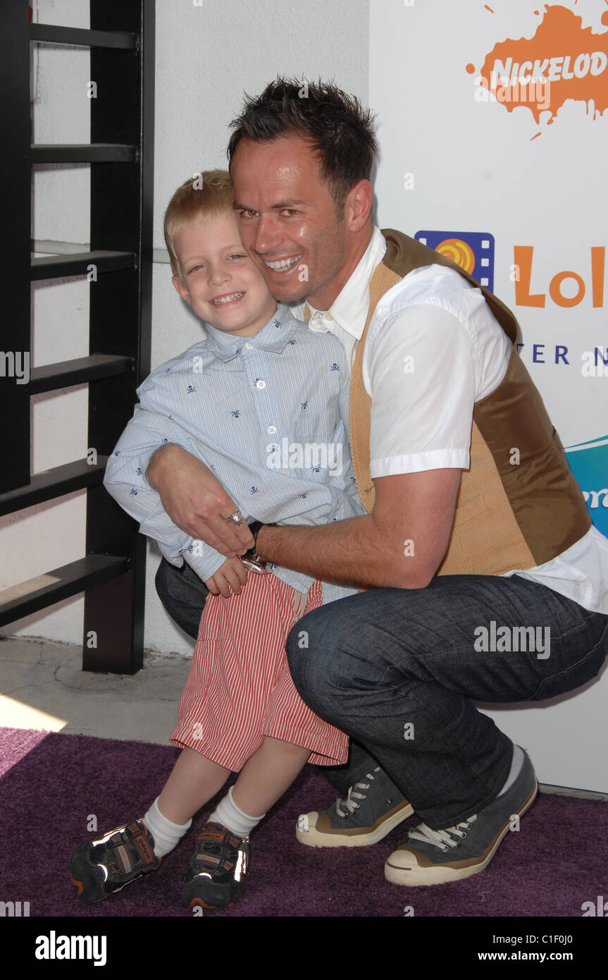 Greg Ellis and son Charlie Lollipop Theater Network Inaugural Game Day held  at The Nickelodeon Animation Studios Burbank Stock Photo - Alamy