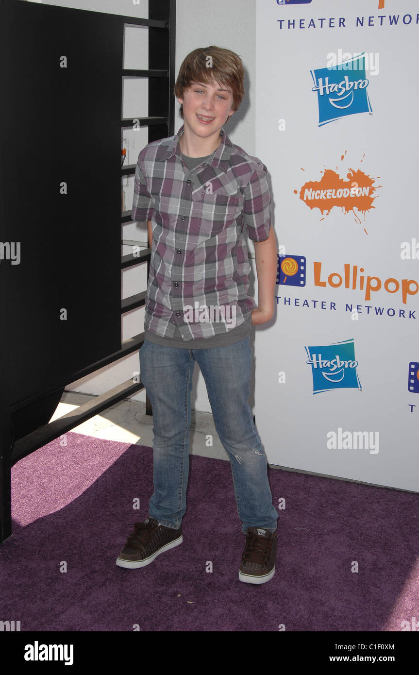 Sterling Beaumon Lollipop Theater Network Inaugural Game Day held at The Nickelodeon Animation Studios Burbank, California - Stock Photo