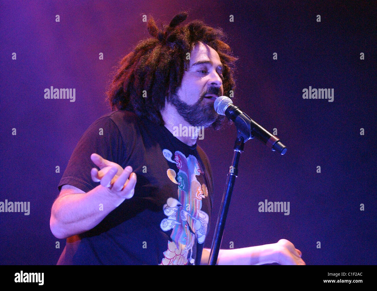 Adam Duritz Rwig Adam Duritz of the Counting Crowes performing in concert at the Ahoy ...