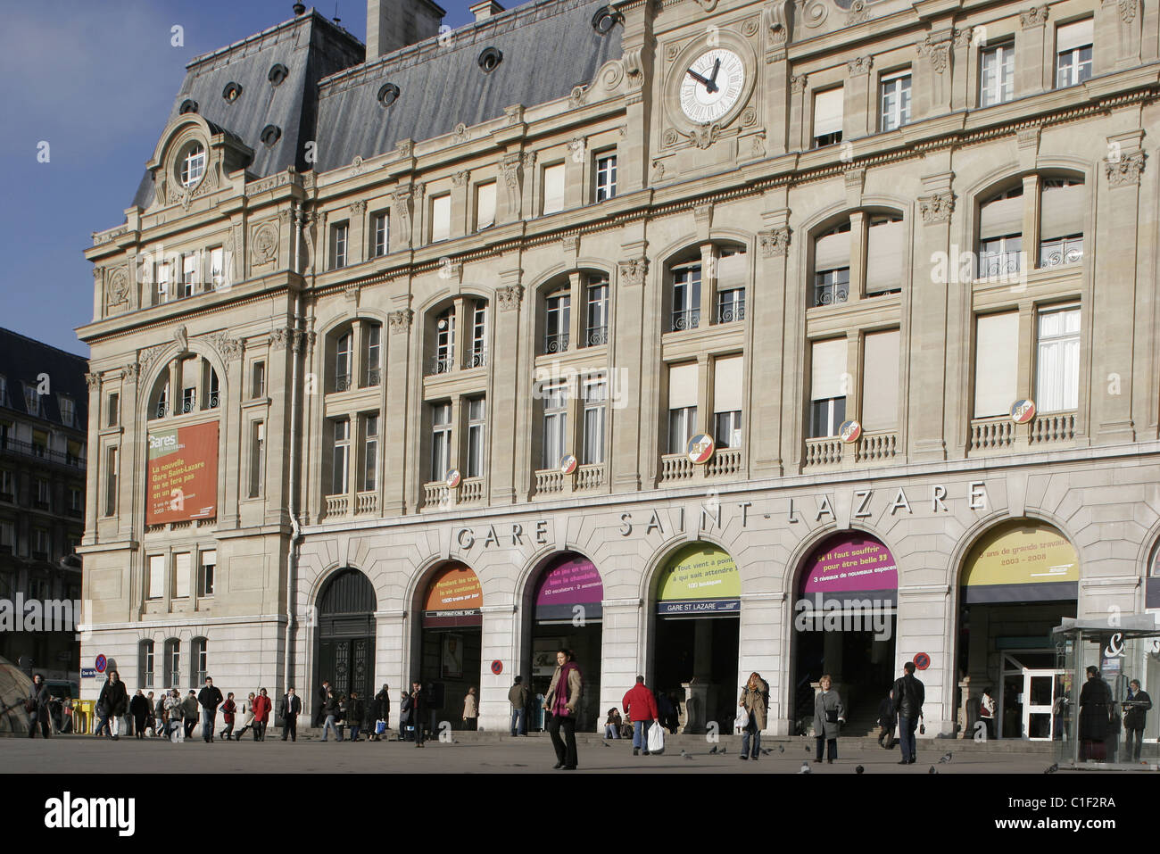 France, Paris, Gare Saint Lazare train station Stock Photo Alamy