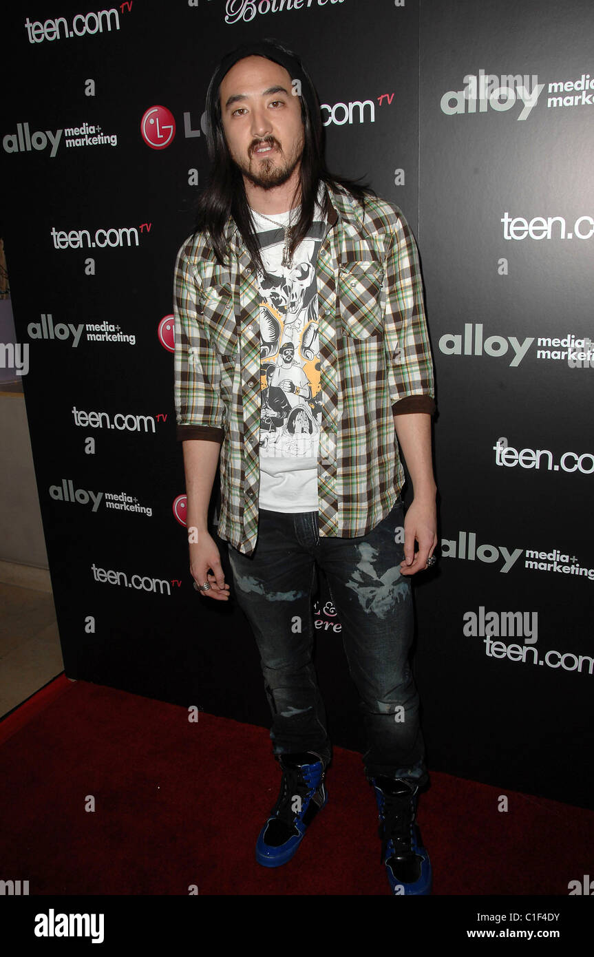 Steve Aoki  Teen  and LG introduce the Haute & Bothered launch party at the Sunset Tower in West Hollywood Los Angeles, Stock Photo