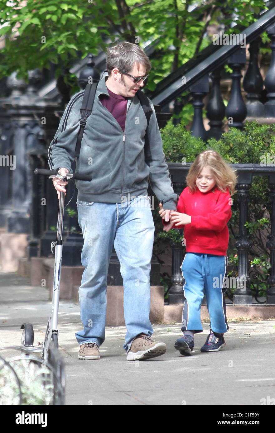 Matthew Broderick plays the doting father as he takes son James