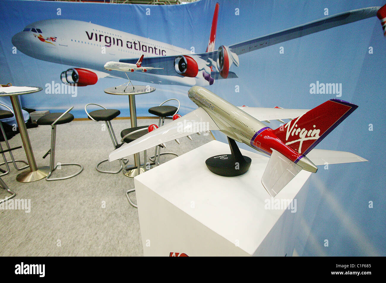 France Haute Garonne Toulouse Airbus A380 model The Virgin Atlantic