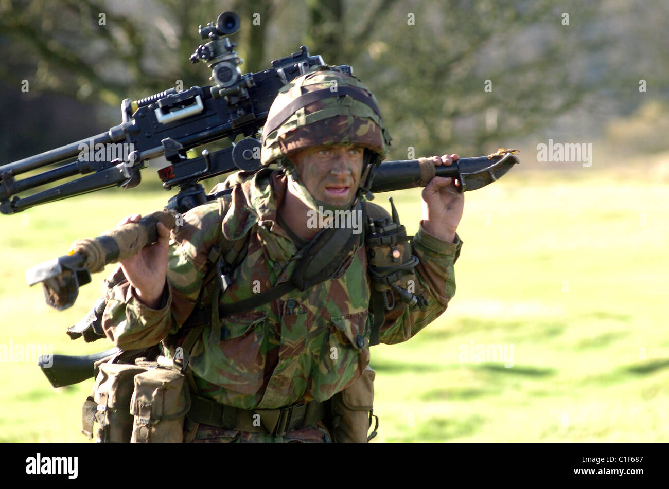 The L7A2 GPMG, or 'GIMPY', is a 7.62x61mm beltfed general purpose