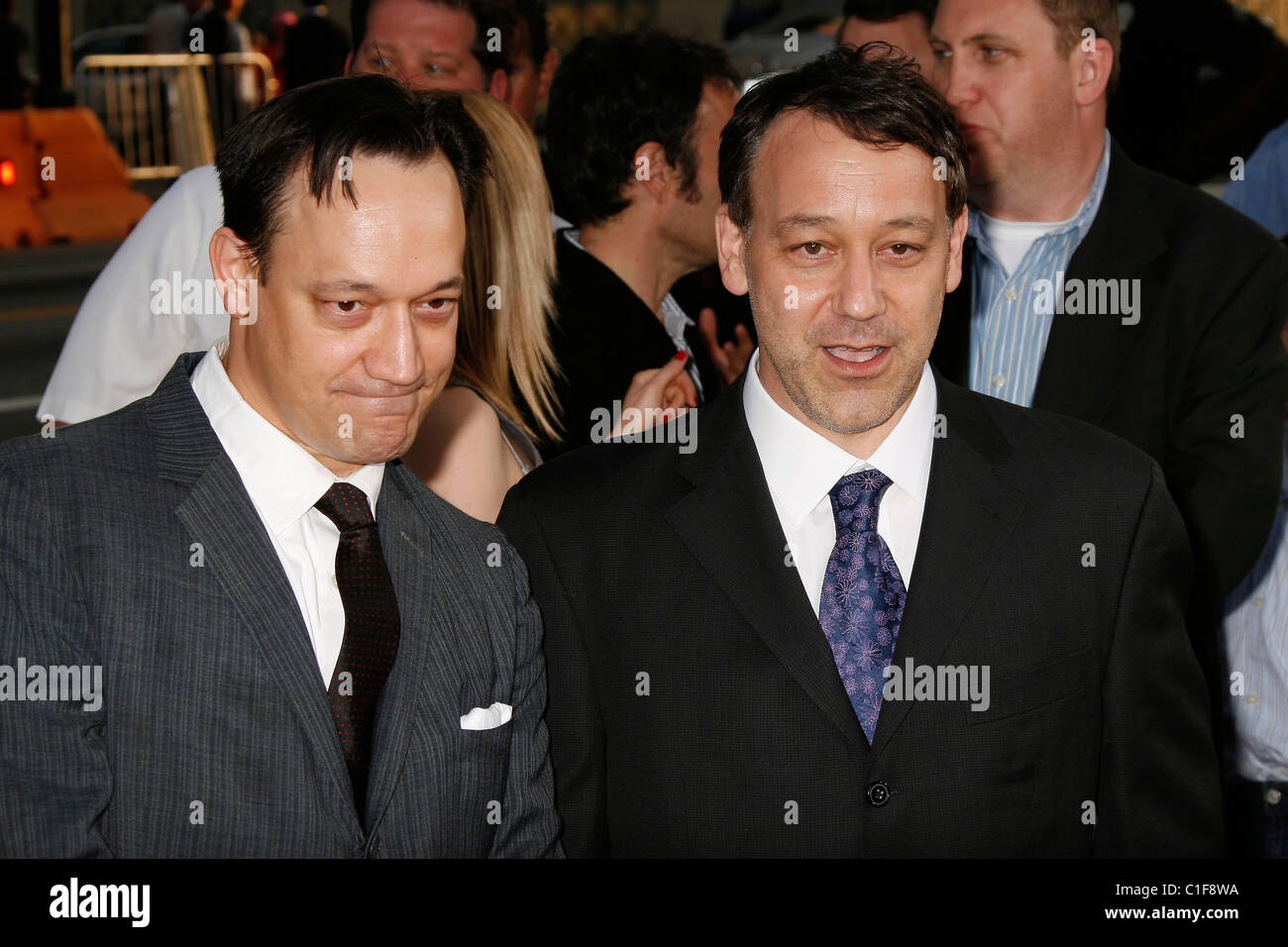 Ted Raimi and Sam Raimi Los Angeles premiere of 'Drag Me To Hell' held at Grauman's Chinese Theatre in Hollywood - Arrivals Los Stock Photo