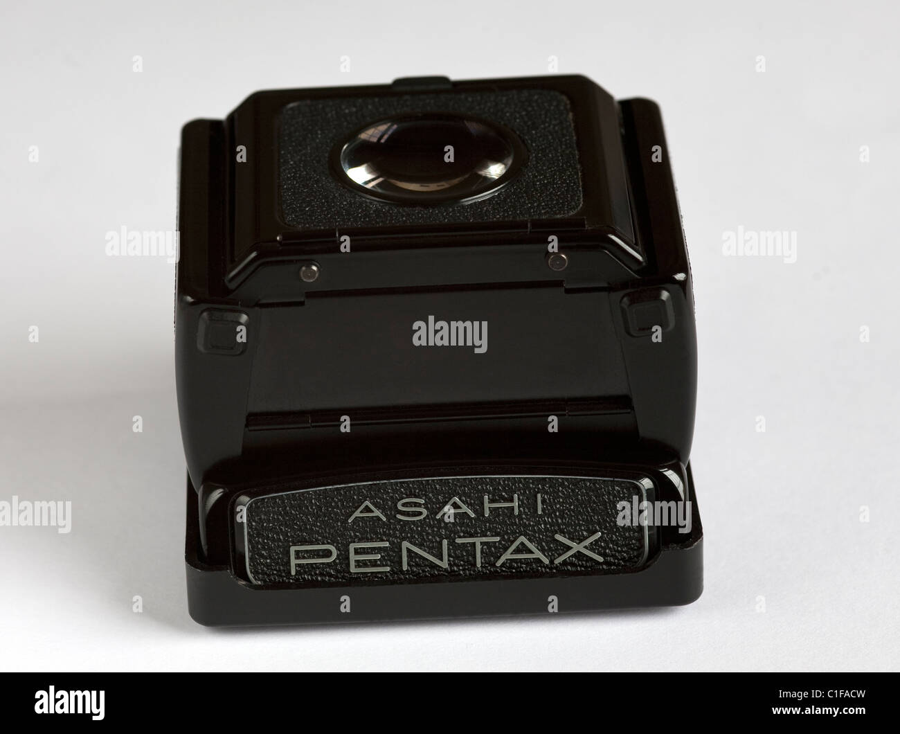 pentax 67 camera waist level finder Stock Photo
