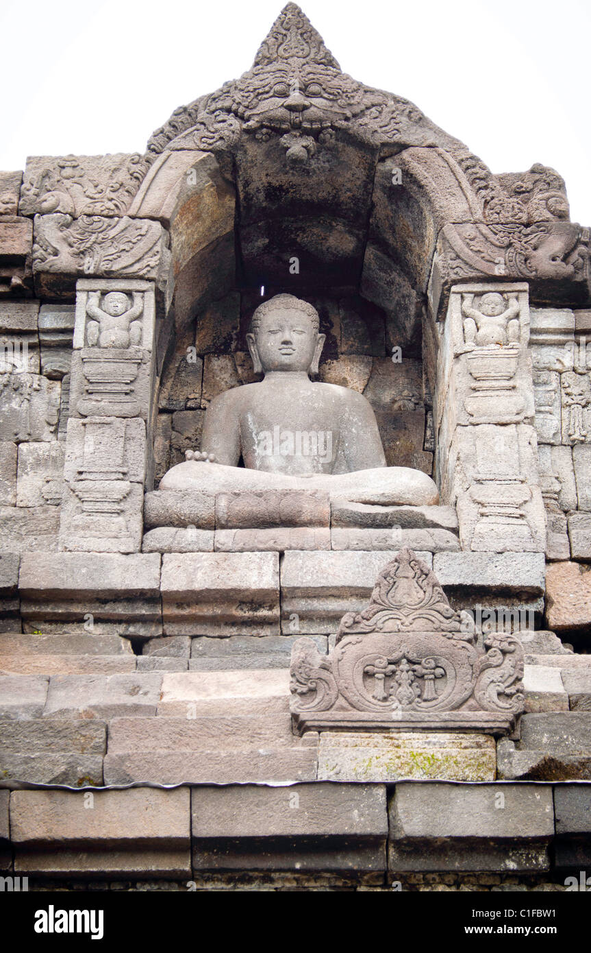 Indonesian buddha statue in Prambanan temple site Stock Photo Alamy