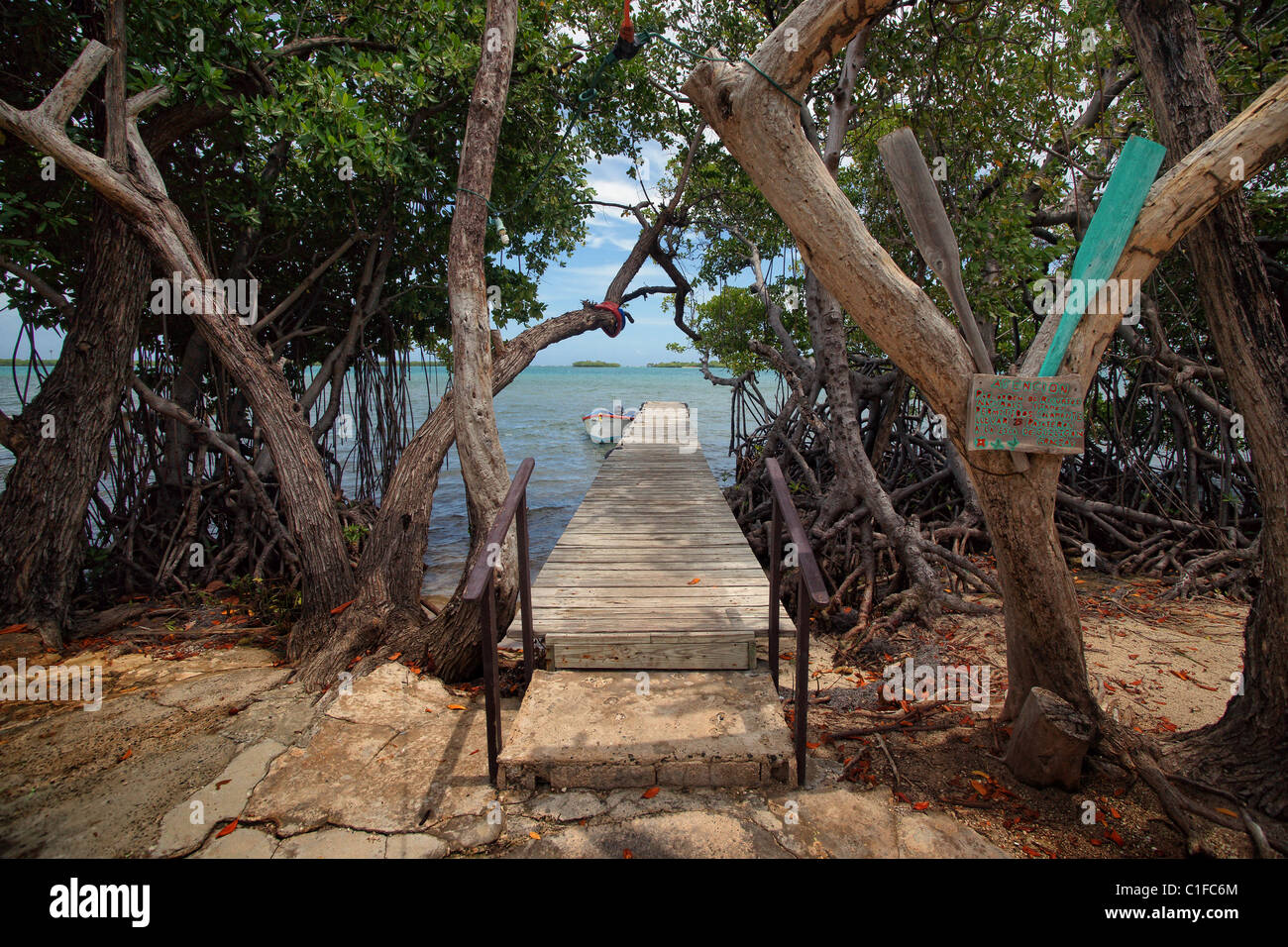 pier at mary lee´s, guanica, puerto rico Stock Photo - Alamy