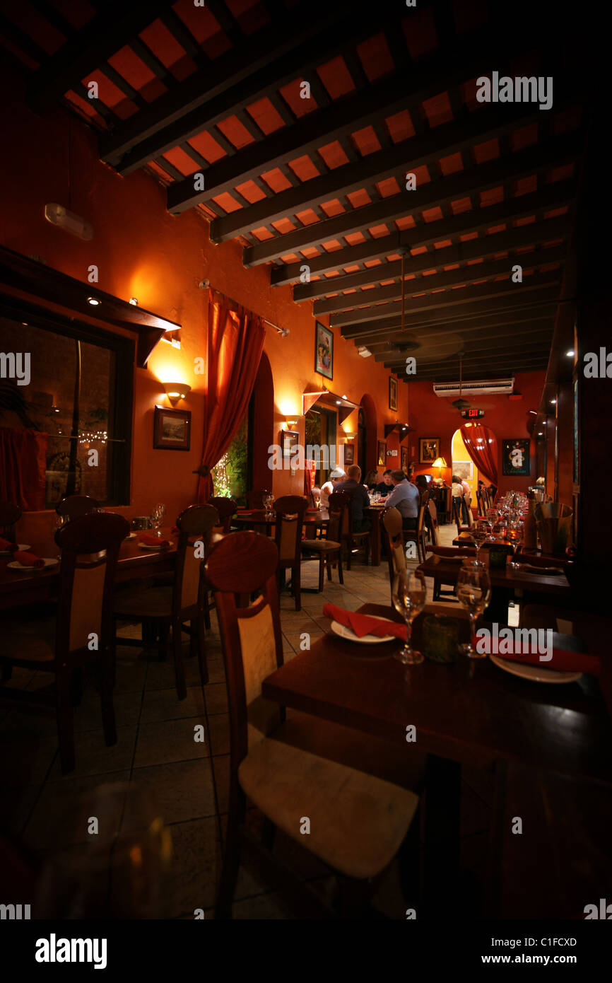 restaurant interior san juan, puerto rico Stock Photo