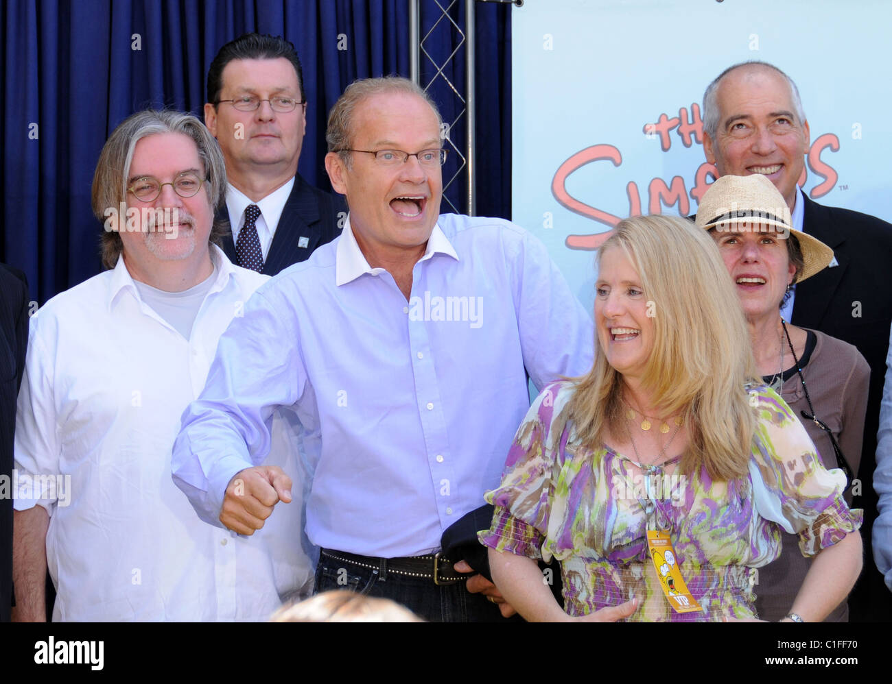 Matt Groening, Kelsey Grammer and Nancy Cartwright Stamps of Simpsons ...