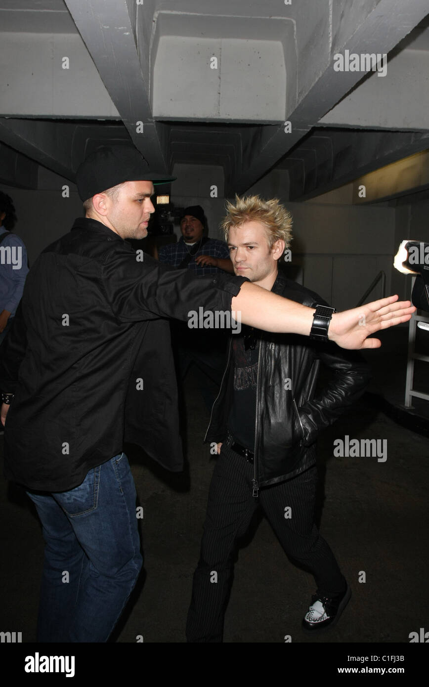 Deryck Whibley leaves My House nightclub Los Angeles, California - 08.