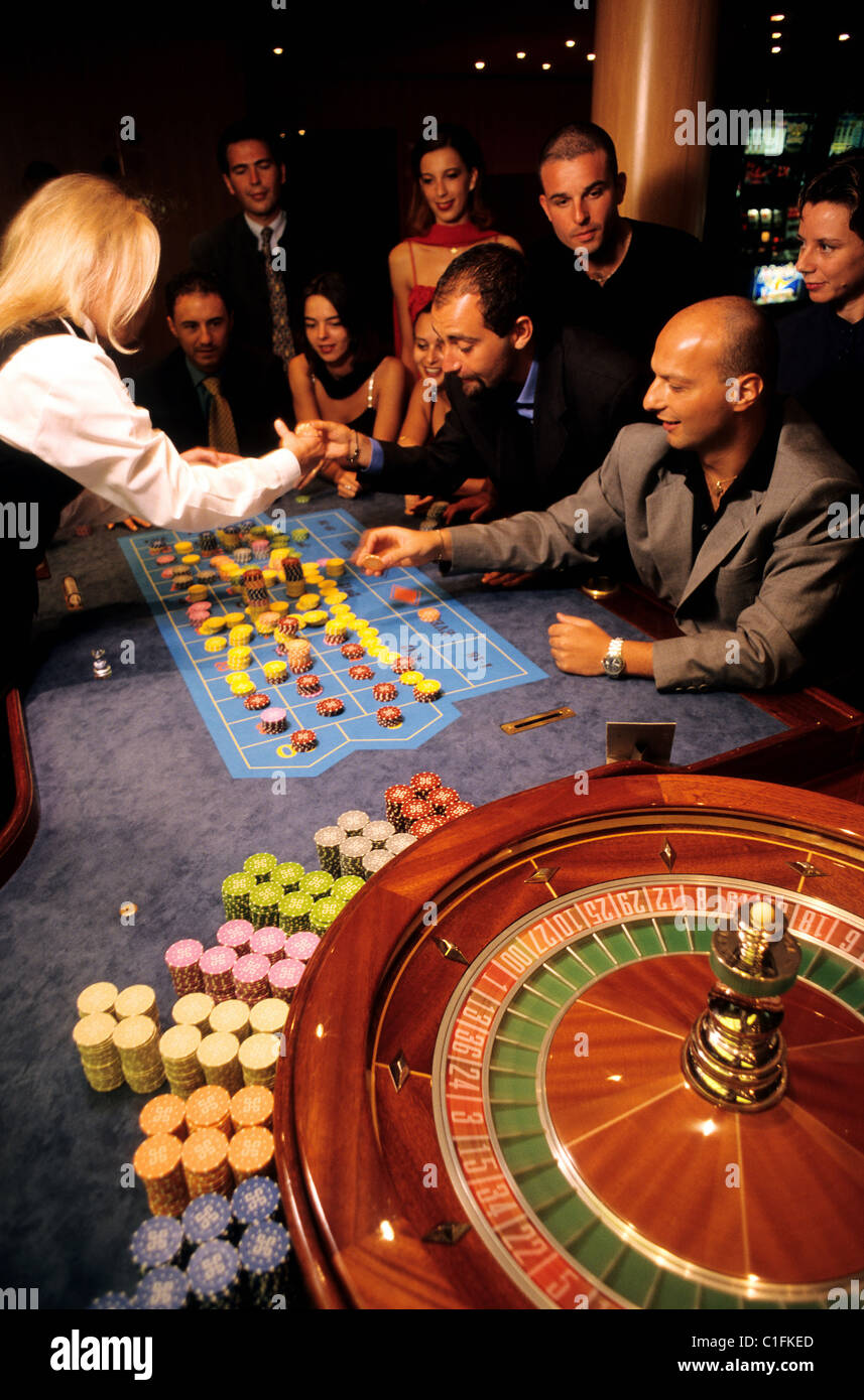 Costa Classica cruise, casino on board Stock Photo