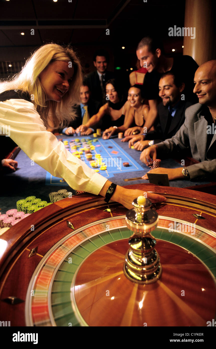Costa Classica cruise, casino on board Stock Photo