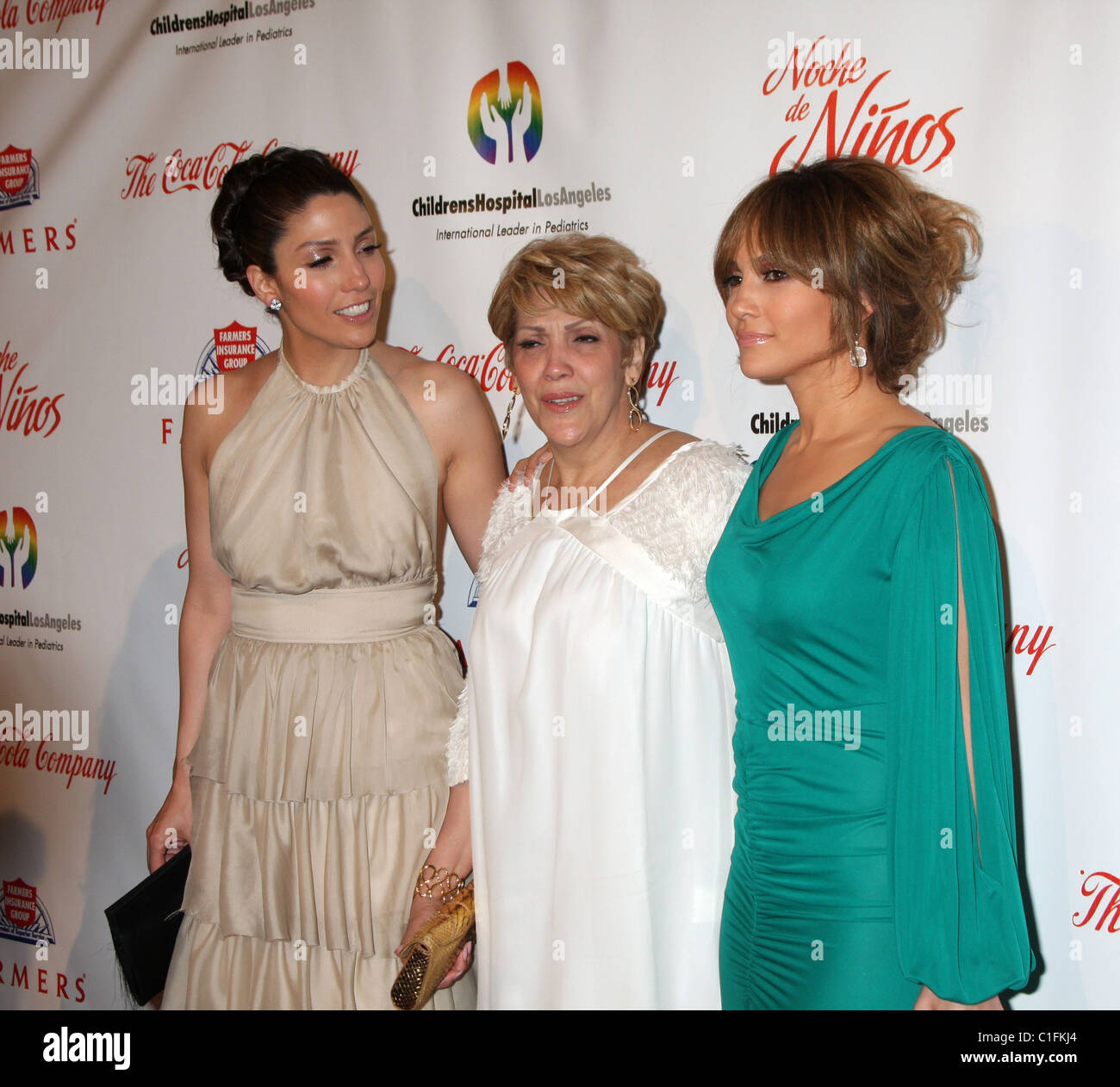 Lynda Lopez, Guadalupe Lopez, Jennifer Lopez 3rd Noche de Ninos Gala held  at The Beverly Hilton Hotel Los Angeles, Caifornia Stock Photo - Alamy