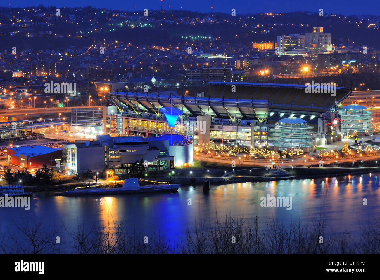 Heinz Field is the home of the Pittsburgh Steelers, a NFL team located in Pittsburgh, Pennsylvania. Stock Photo
