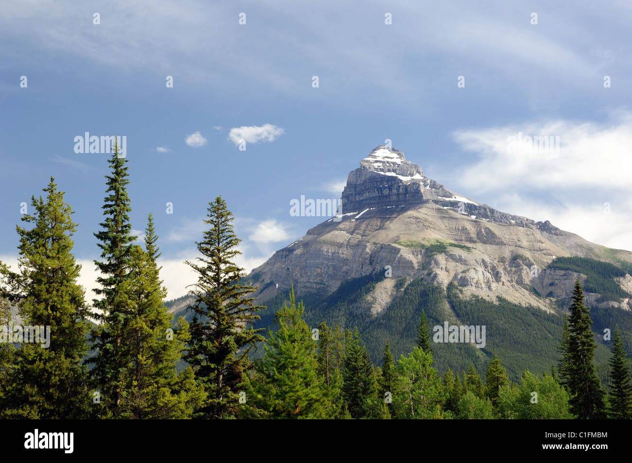 Pilot Mountain in Banff National Park, Alberta, Canada Stock Photo