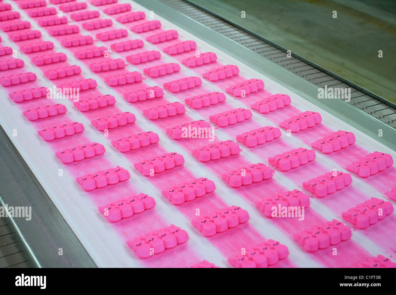 The Marshmallow Peeps factory.  Stock Photo