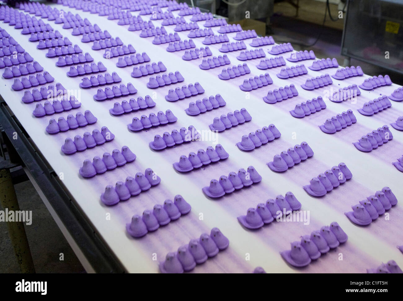 The Marshmallow Peeps factory.  Stock Photo