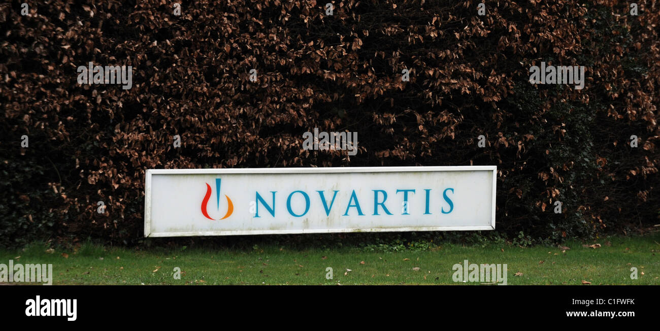 The Novartis Pharmaceutical Company based at Horsham in West Sussex Uk Stock Photo
