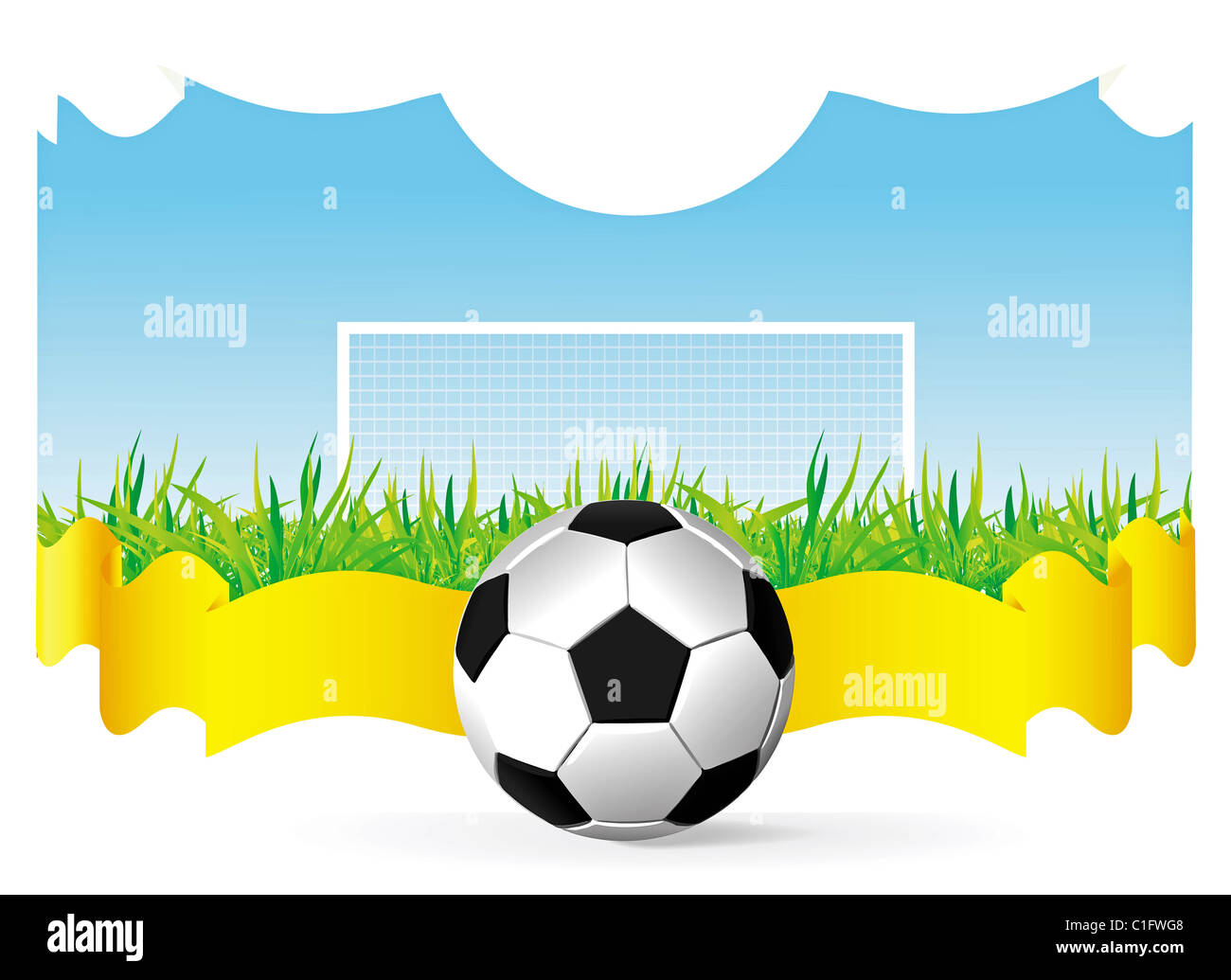 Vector football background Stock Photo - Alamy