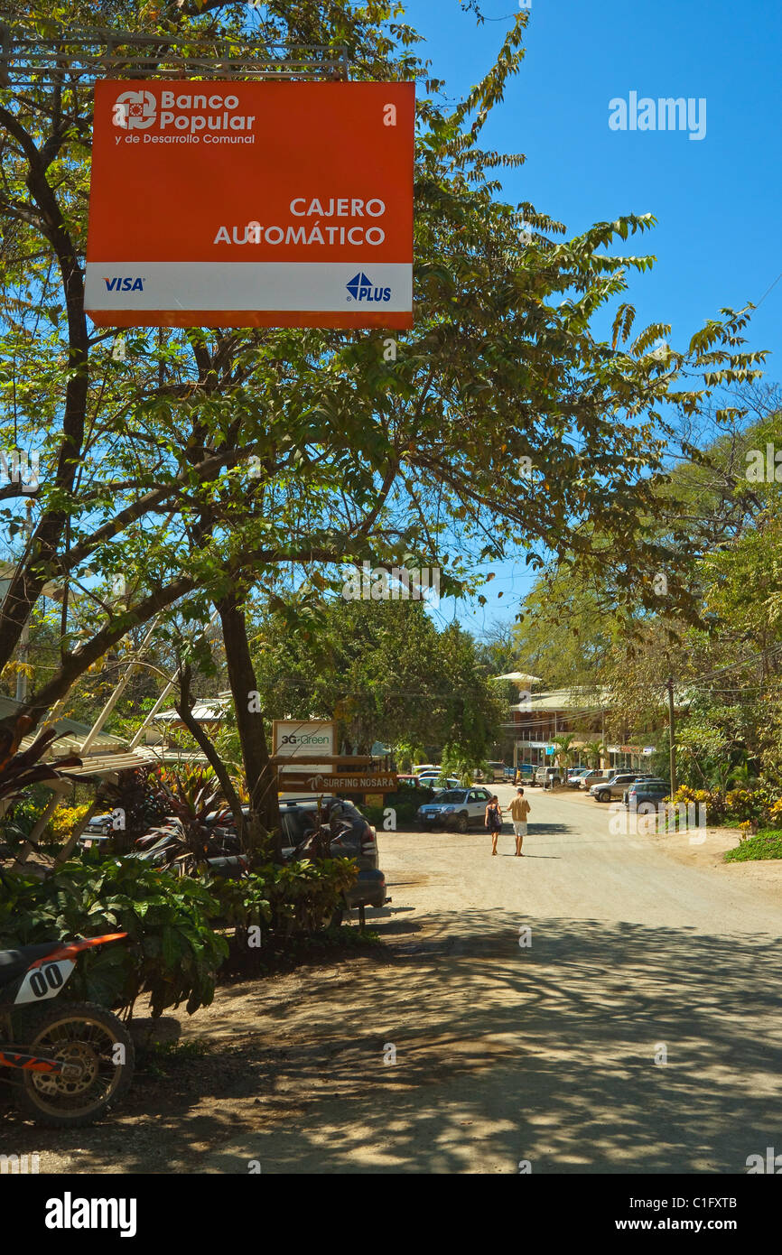 Sign For Banco Popular Bank Over The Main Shopping Street At This
