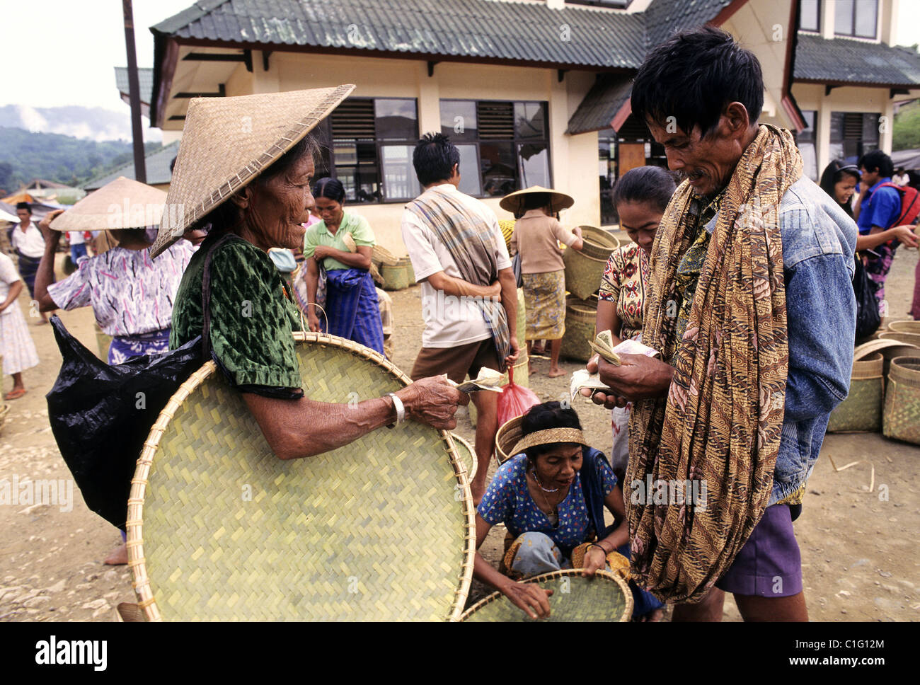Indonesia, Sulawesi, Toraja country, market in Rantepao Stock Photo