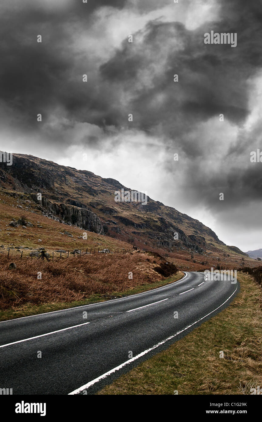 Mountain road Stock Photo