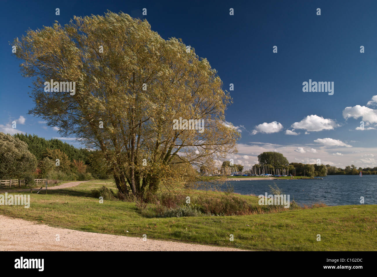 The South Cerney Sailing Club at Lake 16 in the Costwold Water Park